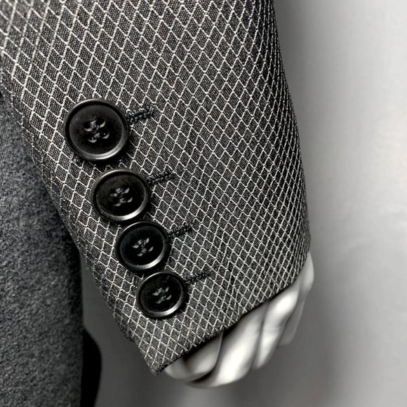 EMPRIO ARMANI Fitted Wool Blend Blazer - Picture 8 of 10